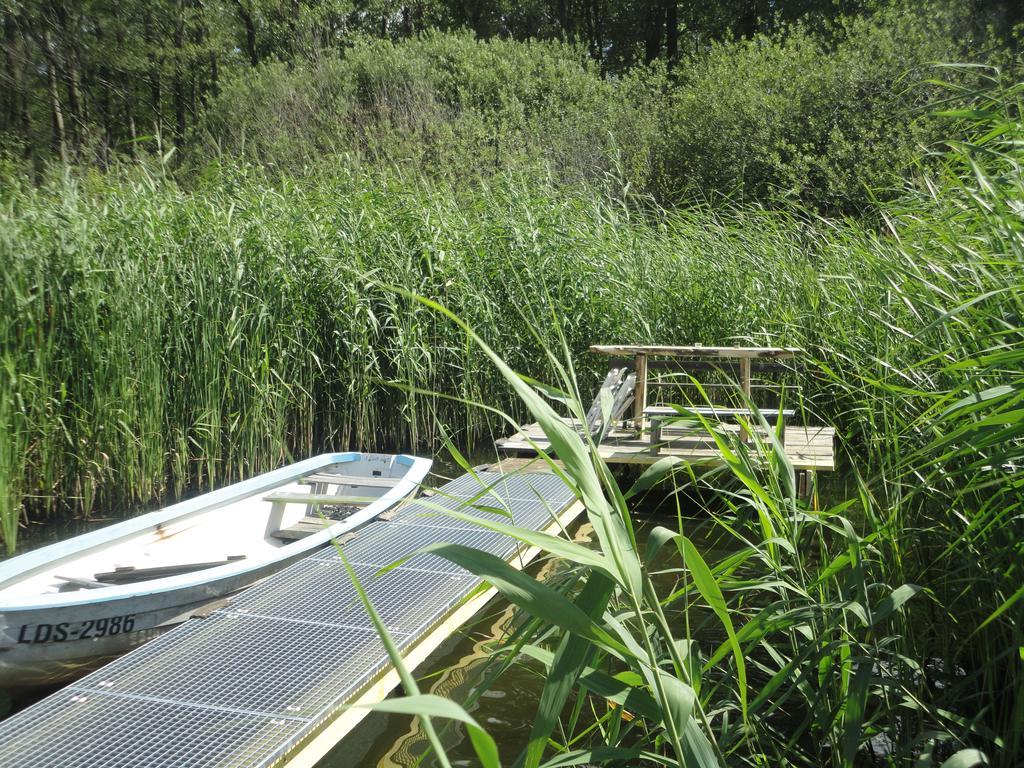 Spreewaldhaeuser Golinski Mit Kamin Am Neuendorfer See Alt Schadow Exteriör bild