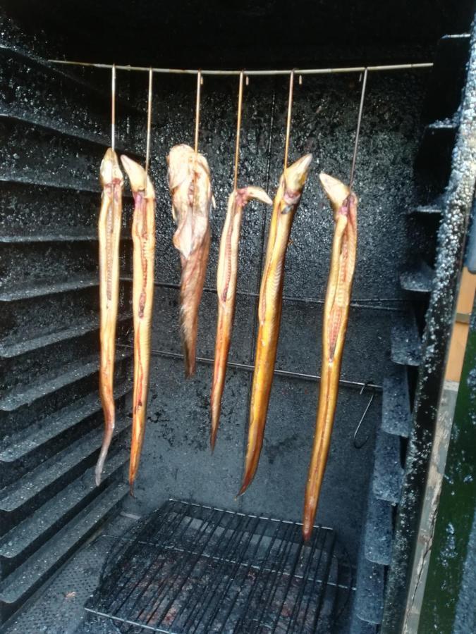 Spreewaldhaeuser Golinski Mit Kamin Am Neuendorfer See Alt Schadow Exteriör bild